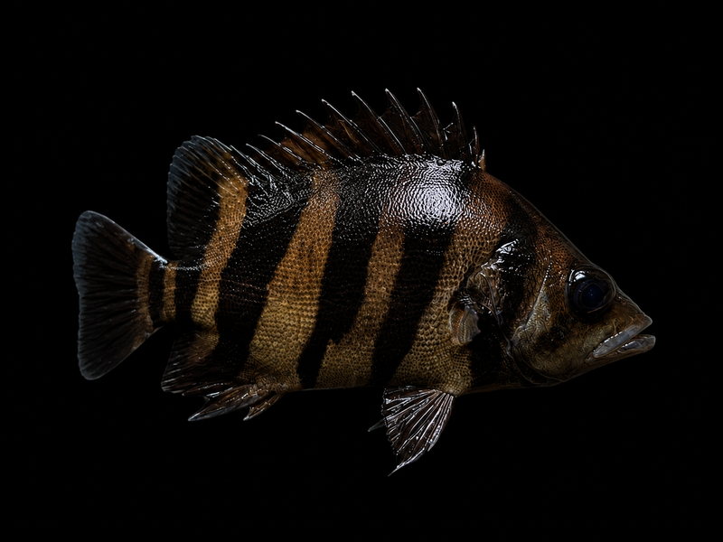 INDONESIAN TIGERFISH (Datnioides microlepis) (B)