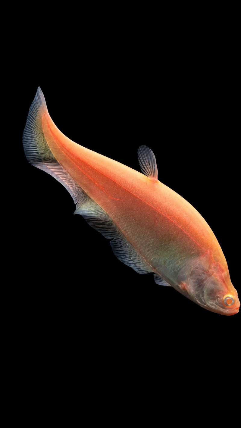ALBINO CLOWN KNIFE FISH (Chitala ornata)