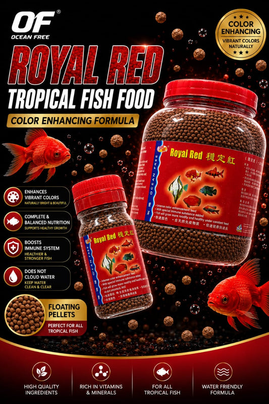 OCEAN FREE ROYAL RED TROPICAL FISH FOOD 1.3KG
